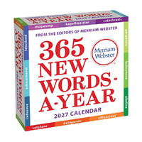 2027 Calendar Merriam-Webster's 365 New Words-A-Year Day-to-Day Boxed, Andrews McMeel AM06930