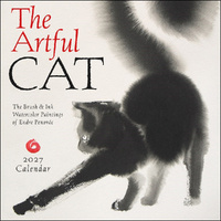 2027 Calendar The Artful Cat Square Wall, Amber Lotus AM07043