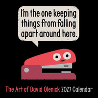 2027 Calendar Art of David Olenick Square Wall, Andrews McMeel AM07791