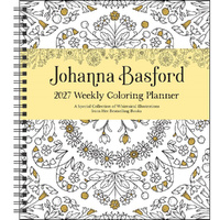 2027 Planner Johanna Basford Weekly Coloring Calendar, Andrews McMeel AM07838