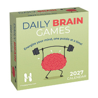2027 Calendar Daily Brain Games Day-to-Day Boxed, Andrews McMeel AM08309