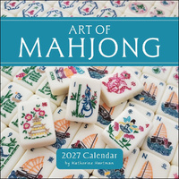 2027 Calendar Art of Mahjong Square Wall, Amber Lotus AM09115