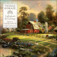 2027 Calendar Thomas Kinkade Lightposts for Living Square Wall, Andrews McMeel AM09344