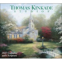 2027 Calendar Thomas Kinkade Studios with Scripture Deluxe Wall, Andrews McMeel AM09382