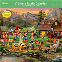 2027 17-Month Calendar Disney Dreams by Thomas Kinkade Family Planner Square Wall, Andrews McMeel AM09436