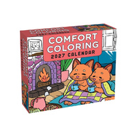 2027 Calendar Comfort Coloring Day-to-Day Boxed, Andrews McMeel AM10951