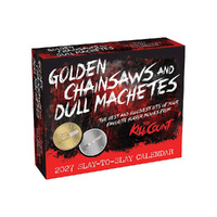 2027 Calendar Golden Chainsaws and Dull Machetes Day-to-Day Boxed, Andrews McMeel AM11279