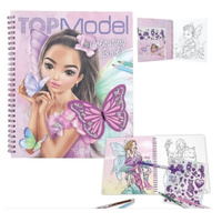TOPModel Butterfly Colouring Book with Sticker Sheet Creative Kids Activity, 12976