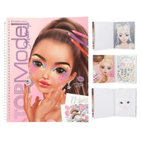 Create Your TOPModel Make Up Colouring Book with 2 Sticker Sheets, 13144