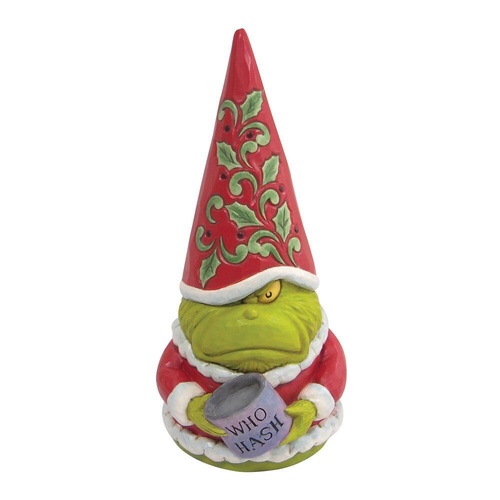 Grinch by Jim Shore Figurine 20cm Grinch Gnome With Who Hash, Whitehill 6009202