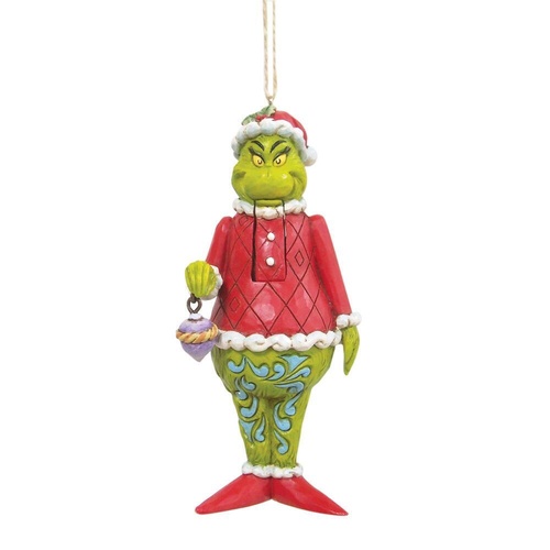 Grinch by Jim Shore Hanging Ornament 13.3cm Grinch Nutcracker, Whitehill 6009207