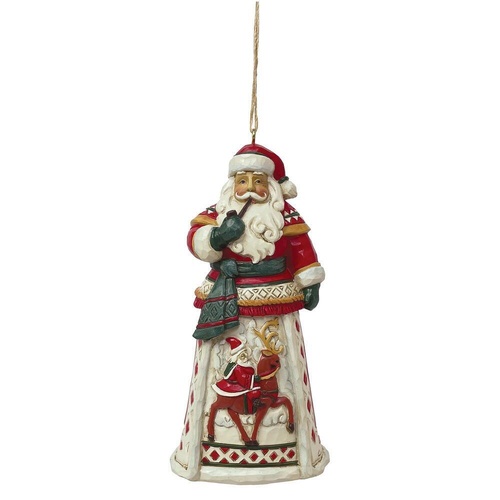 Heartwood Creek Hanging Ornament 11.5cm Lapland Santa, Whitehill 6011493