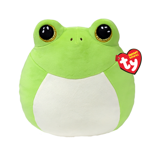TY Squishy Beanies Plush 25cm Snapper Green Frog TY39276
