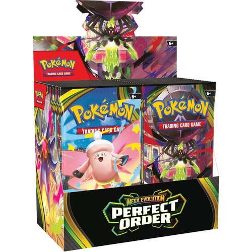 Pokemon TCG: Mega Evolution 3 Perfect Order Booster Packs FULL BOX 10-10380-119