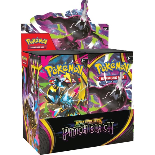 Pokemon TCG: Mega Evolution Mega Evolution Pitch Black Booster Packs FULL BOX 10-10425-120