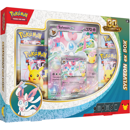 Pokemon TCG: 30th Celebration Sylveon ex Box, 10-10463-120