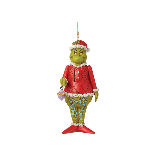 Grinch by Jim Shore Hanging Ornament 13cm Grinch Nutcracker, 6009207