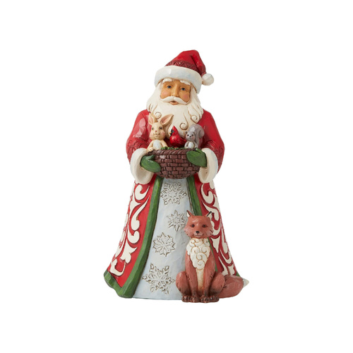 Heartwood Creek Figurine 17cm Santa with Animals, 6009691