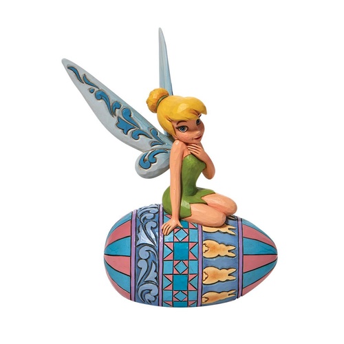 Disney Traditions Figurine 15cm Tinkerbell Sitting On Easter Egg, Whitehill 6010104