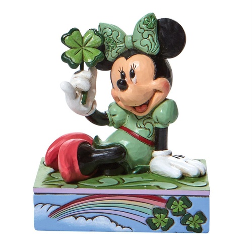 Disney Traditions Figurine 8cm Minnie with Clover Personality Pose, 6010109