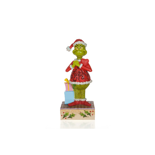 Grinch by Jim Shore Figurine 18cm Grinch With Blinking Heart, 6010782