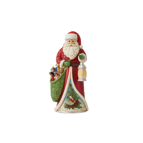 Heartwood Creek Figurine 25cm Santa with Bag of Toys, 6010831