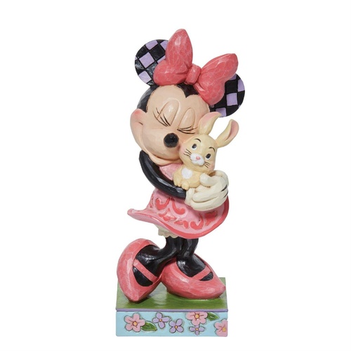 Disney Traditions Figurine 14cm Minnie Hugging Bunny, Whitehill 6011918