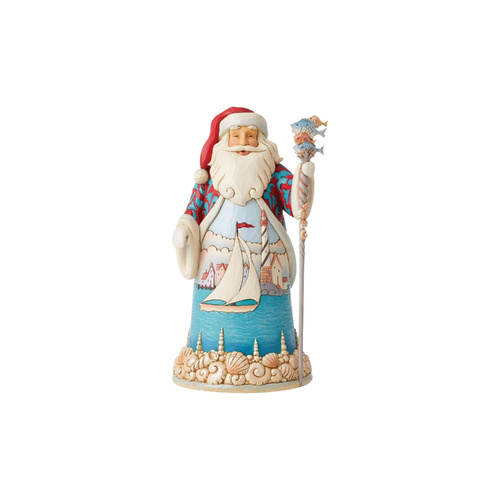 Heartwood Creek Figurine 25cm Coastal Santa, 6012899