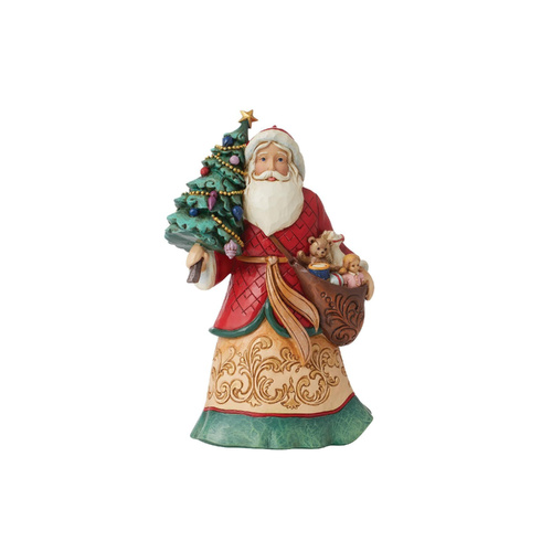 Heartwood Creek Figurine 20cm Santa with Toy Bag, 6012904