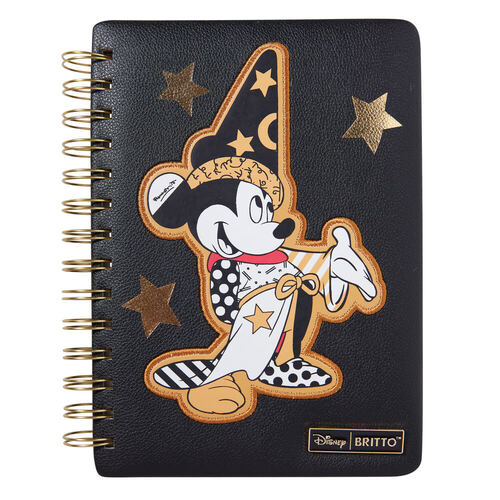 Disney Britto Midas Notebook Faux Leather - Sorcerer Mickey, Jas-ERB6013557