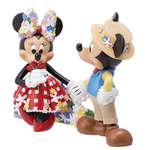 Disney Showcase Botanical Mickey & Minnie Figurine Collectible Gift 6014864