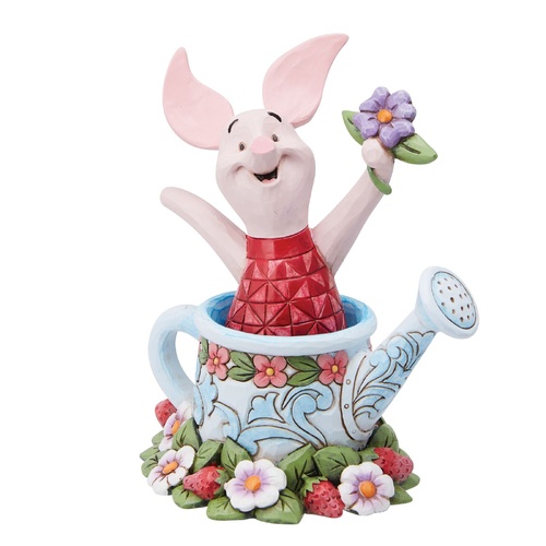 Disney Traditions Figurine 11cm Piglet In Watering Can, Whitehill 6014320