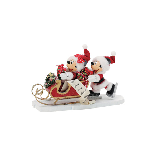 Department 56 Possible Dreams Figurine 28cm Mickey & Minnie Fun On Ice, 6014775