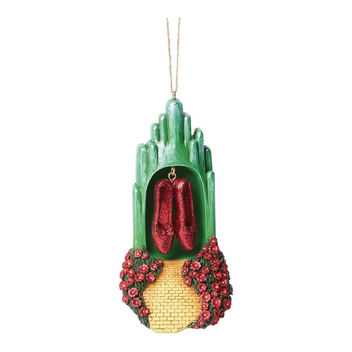 The Wizard of Oz by Jim Shore Hanging Ornament 12cm Ruby Slippers, 6015044