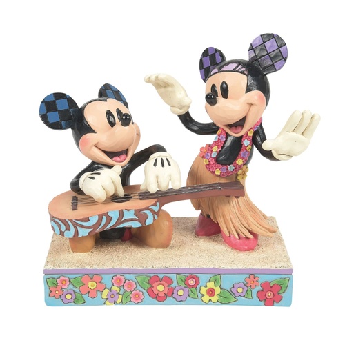 Disney Traditions Figurine 15cm Mickey and Minnie Hawaii, 6016330