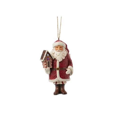 Heartwood Creek Hanging Ornament 10cm Santa Gingerbread, 6017270