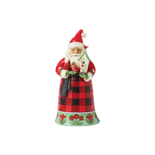 Heartwood Creek Figurine 15cm Santa with Cardinals, 6017024