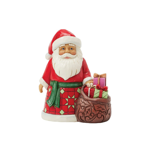 Heartwood Creek Figurine 12cm Santa with Toy Bag, 6017296