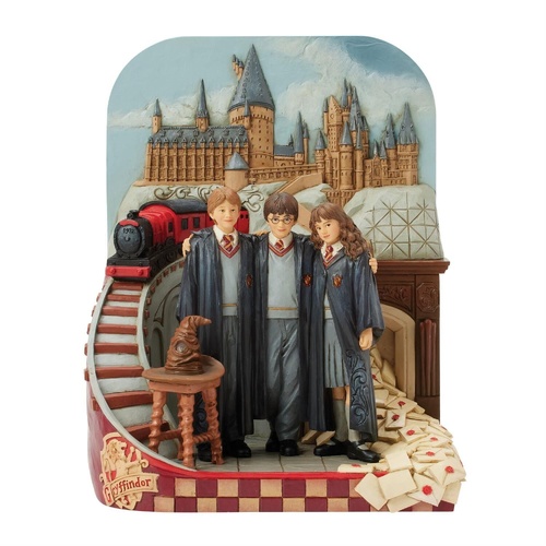 Harry Potter by Jim Shore Figurine 23cm Trio Castle Scene, 6016707