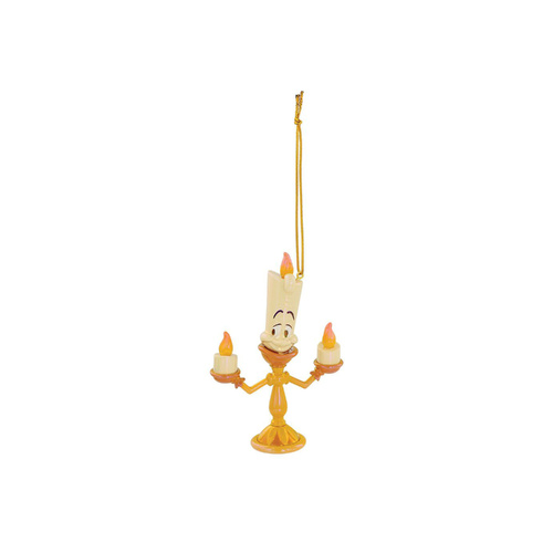 Disney Hanging Ornament 10cm Lumiere Electroplated, Beauty & the Beast 6019121