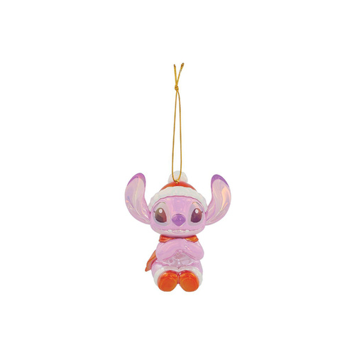Disney Hanging Ornament 9cm Christmas Angel Electroplated, Lilo & Stitch 6019126