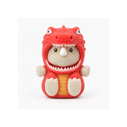 Bear Lala EmoDress Figurine 8cm Dinosaur Lala Rhino Collectible Squishy Toy, 6021117