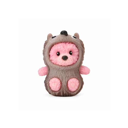 Bear Lala EmoDress Figurine 8cm Hedgehog Lala Bear Collectible Squishy Toy, 6021124