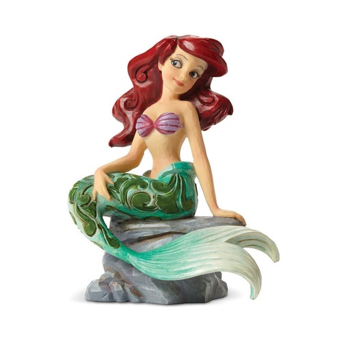 Disney Traditions Figurine 11cm Ariel On A Rock Personality Pose, 4023530