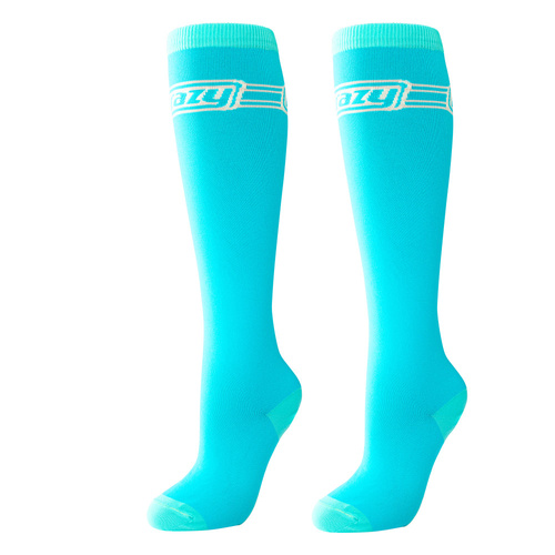 Crazy Skates Novelty Socks One Size Fits Most - Classic Teal Crazy Socks