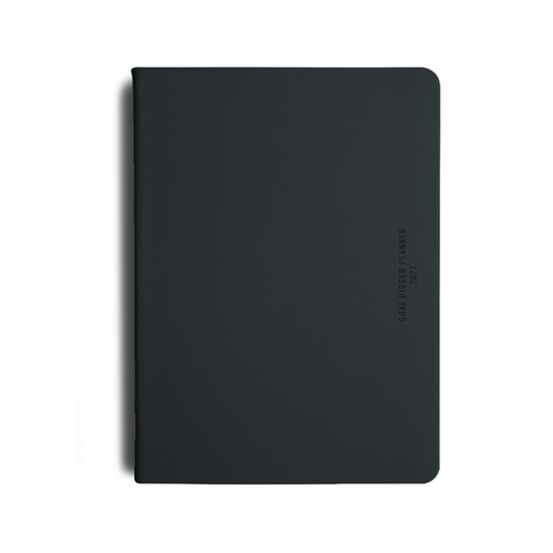 2027 Diary MiGoals Classic Goal Digger B5 Week to View Black, MIG-GDP-27-CLA-B5-BLK