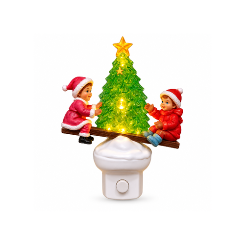 Christmas Plug-in Night Light xcm Twinkle Tide with Seesaw LED Light, MJ50-1