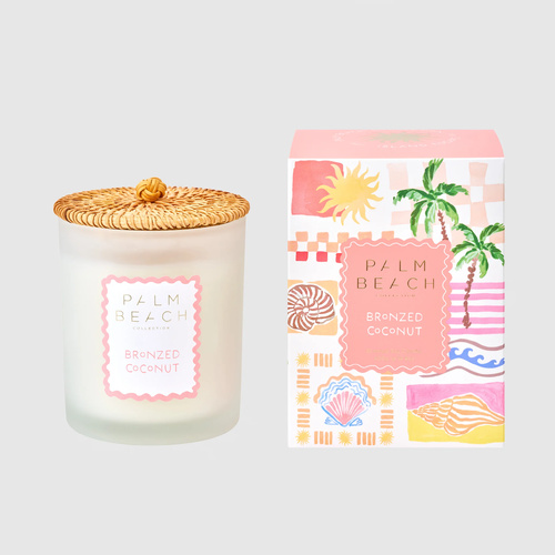 Palm Beach Scented Soy Candle Standard 420g - Bronzed Coconut S25MCXBC