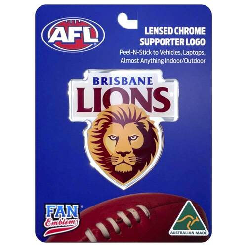 Fan Emblems Decal AFL Brisbane Lions Logo Car Sticker JAS-FEA10378-016B