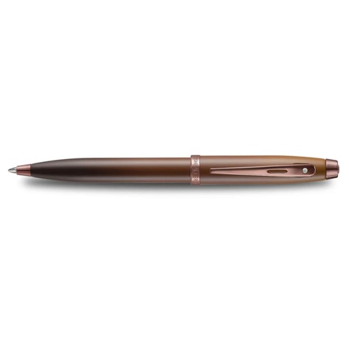 Sheaffer 100 Ballpoint Pen Medium Coffee with Shiny PVD Trim, 127041